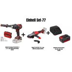 Einehll Set-77(Einhell Professional Tp-Cd 18/120 Li-İ Bl Akülü Darbeli Matkap+Einhell Tp-Ag 18/125 F Li Bl Akülü Avuç Taşlama+Einhell 18V 4,0 Ah Pxc Starter Kit, Akü & Şarj Cihazı)