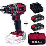 Einhell 2x2.5 Ah Starter Kit + Bez Çanta + TE-CD 18/50'li Bl Akülü Vidalama