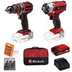 Einhell 3 Ah Starter Kit + Bez Çantalı Set + TE-CD 18/50'li BL+TE-CI 18/1'li Darbeli Vidalama