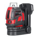 Einhell 360° Lazer TE-LL 360 (Çapraz, Yatay/Dikey ve 360° Çizgi, Kendinden Tesviye, Duvar Braketi, Çanta Dahil), Siyah
