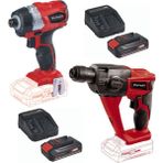 Einhell 4 Ah Starter Kit + Bez Çantalı Set + TE-CD 18/50 LI-I BL + TE-CI 18/1'li Darbeli Vidalama