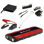 Einhell Akü Takviye-Powerbank CE-JS 18/1 (12 V, takviye, güç bankası, LiPo pil 3x6000 mAh, LED şarj durumu göstergesi, LED lamba, 12V/300A takviye, USB Micro/Mini/Type C dahil) - 1091531