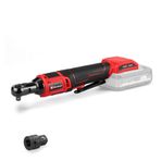 Einhell Akülü Cırcır Kol Somun Sıkma TE-RW 18/60 Li-Solo Power X-Change (18V, 60 Nm, 3/8“ mandren, saat yönünde/saat yönünün tersine dönüş, LED ışık, 1/2” adaptör dahil, aküsüz)