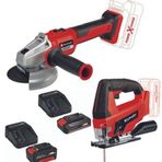 Einhell Axxio 18/115 Q TC-JS 18'li Dekupaj 2.5 Ah 4.0 Ah Avuç Taşlama Set
