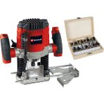 Einhell Dik Freze TC-RO 1155 Kit (1100 watt, Ø 6 ve 8 mm, hız ayarı, rip çit, ekstraksiyon adaptörü, aksesuarlar ve yönlendirici uç çeşitleri dahil) - 4350474