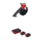 Einhell GE-CL 36 Lİ E - Solo, Kömürsüz Yaprak Toplama ve Einhell 18V 2x4,0 Ah PXC Twincharger Kit, Akü & Şarj Cihazı