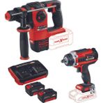Einhell Herocco 18V Kırıcı Delici Impaxxo 18/400 Somun Sıkma 2X4.0AH Twincharger Kömürsüz Akülü Set