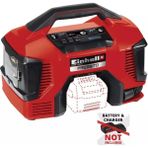 Einhell Pressito 18/25 Power X-Change Hibrit Kompresör (18 V, Güç Kablosu veya Akü ile Çalışır, Maks. 11 bar, 4-parçalı Adaptör Seti ve 2 Hortum dahil, Akü dahil değildir) - 4020430