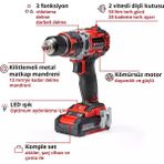 Einhell Professional Tp-Cd 18/50 Li-I Bl Akülü Darbeli Çantalı Vidalama Seti Yedek Akülü