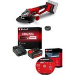 Einhell Profesyonel TP-CD 18/120 Li-i BL Akülü Darbeli Vidalama & TE-AD 18 Li Dik Açılı Vidalama Seti (4,0 Ah Starter Kit, 18 Parça S-CASE Uç Seti ve Saklama Çantası Dahil)
