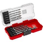 Einhell S-Case 10-Parça Seramik Matkap Ucu Seti (Özel Taşlanmış Karbür Plaka, Merkez Nokta, Çift Helezon, E 6.3 Şaft, Saklama Kutusu Dahil) - 49051410