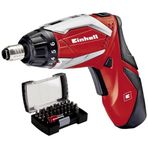 Einhell Şarjlı Vidalama TE-SD 3,6 Li Kit (Lityum iyon, 3,6 V, 1,5 Ah, 3,5 Nm tork, 2x LED ışık, şarj cihazı, 32 parçalı uç seti, saklama kutusu dahil) - 4513495
