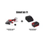 Einhell Set-71(einhell Axxio 18/115 Q Akülü Avuç Taşlama+einhell 18v 4,0 Ah Pxc Starter Kit, Akü ve Şarj Cihazı)