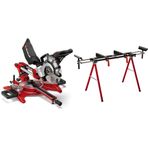 Einhell TC-SM 2131/1 Dual, Pistonlu Gönye Testere + Einhell MSS 1608, Gönye Kesme Standı