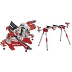 Einhell TC-SM 254, Pistonlu Gönye Testere + Einhell MSS 1610, Gönye Kesme Standı