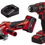 Einhell TC-TK 18 li Akülü Kit Şarjlı Matkap + Şarjlı Taşlama Seti