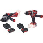 Einhell Te-ag 18/115 Akülü Avuç Taşlama Te-cd 18/40 Li Akülü Vidalama 2.5ah Ve 4.0ah Starter Set