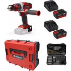Einhell Te-Cd 18/48 Li-I Akülü Darbeli Vidalama + 2 x 4 Ah Akü + 103 Parça Uç Seti (Çantalı)