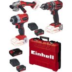 Einhell TE-CD 18/50 LI-i BL Matkap+TE-CI 18 BL Axxio Vidalama 18/125 2x4.0 Ah+2.0 Ah Avuç Taşlama