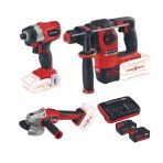 Einhell Te-Cı 18 Bl Axxio 18/115 Avuç Taşlama Herocco 18V Kırıcı Delici 2X4.0AH Twincharger Akülü Kömürsüz Set