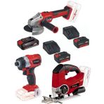 Einhell Te-Cı 18 Bl Vidalama Axxio 18/115 Avuc Taslama Te-Js 18/80 Dekupaj 2X4.0+2.5Ah Akulu Set