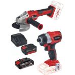 Einhell Te-Cı 18 Bl Vidalama Axxio 18/115 Q Avuc Taslama 2.5+4.0Ah Komursuz Akulu Set