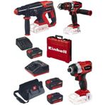 Einhell Te-Ci 18 Bl Vidalama Te-Cd 18/48 Li-İ Te-Hd 18/20 Matkap 3X4.0 Akulu Set