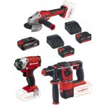Einhell Te-Cı 18/1 Vidalama Axxio 18/125 Q Avuc Taslama Herocco 18V 2X4.0+2.5Ah Akulu Set