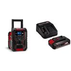 Einhell TE-CR 18 Li DAB+/FM/BT - Akülü Radyo (Akü ve şarj cihazı değildir) + Einhell 18V 2,5 Ah PXC Starter Kit, Akü & Şarj Cihazı