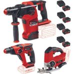 Einhell Te-Hd 18/12 Vidalama Matkap Te-Js 18 Dekupaj Testere Herocco 36/28 Kırıcı Delici 4X4.0AH Starter Kit Akülü Set