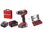 Einhell TP-CD 18/50 Li-i Bl 2AH + 4AH Akülü Darbeli Vidalama + Einhell Vidalama Uç Seti 42 Parça M-case Kutu Set