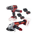 Einhell TP-CD 18/60 Li-i BL Darbeli Vidalama Matkap Axxio 125mm Avuç Taşlama 2x4.0ah Kömürsüz Set