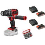 Einhell Tp-Cd 18/60 Li-I Bl Solo Darbeli Akülü Vidalama + 2 x 2.5 Ah Akü ve 32 Parça Bits Uç Seti