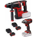 Einhell Tp-Hd 18/26 Li Bl Akülü Pnömatik Matkap Tp-Ci 18/220 Li Bl Vidalama 2X4.0ah Akülü Kömürsüz Set
