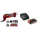 Einhell VARRITO - Solo, Akülü Raspalama Makinesi ve Einhell 18V 2,5 Ah PXC Starter Kit (Başlangıç Seti)