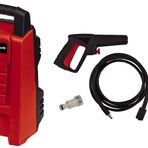 Einhell Yüksek Basınçlı Yıkama Makinesi TC-HP 90 (1.200 W, maks. 90 bar, maksimum çıkış 372 l/saat, taşıma sapı, su bağlantısı ve entegre filtre, tabanca, hortum, lans ve nozul dahil) - 4140740