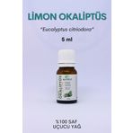 EinNatur Okaliptüs (LİMON) Uçucu Yağı, 5 Ml, %100 Saf, Eucalyptus Citriodora Essential Oil Ökaliptus