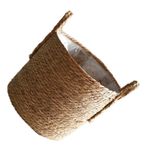 EIOLWJIEO Doğal Dokuma Sepet Kullanışlı Banyo Şık Kütük İç Mekan Modern Saksılar Hasır Zarafet Depolama Kütüğü İç Mekan İçin, Orta, 30 * 27 * 35CM