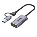 Eionnr 4K Video Yakalama Kartı, 4K HDMI - USB C 3.0 Yakalama Kartı, 1080P HD 60fps Oyun, Akış, Öğretim, Video Konferans için Canlı ve Video Ses Kaydedici