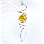 Eiryhope Bakan Top Spiral, Spiral Rüzgar Döndürücü Kuyruk, Altın Kristal Küre ile, Güneş Yakalayıcı Gökkuşağı Yapıcı, İç Mekan Dış Mekan Süslemeleri Avlu Bahçe Noel Süsleri için Asılı Dekor Harika