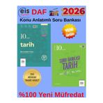 Eis Yayınları 2026 10.Sınıf Tarih Soru Bankası+Ders Anlatım Föyü %100 Yeni+Kalem