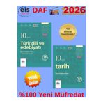 Eis Yayınları 2026 Daf 10.Sınıf Türk Dili Edebiyatı-Tarih Ders Anlatım Föyü(Konu Anlatım)+ Kalem