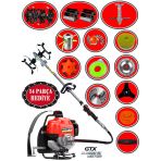 Eisenn Alman Br520-14 X Pro Sırt Tırpan+ Akrobat Çapalama + Toprak Eşeleme 14 Parça Full Set
