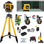 eısenn Eisenn 12 Köşe Artı Lazer Terazi Distomat 2 Akülü 360 Derece Mıknatıslı Kumandalı + 1.5 Mt Tripod Ayak 40 Mt Menzil Yeşil Çizgi