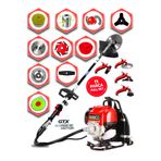 EISEnn German 11 In 1 Otomatic Şanzuman X-torq Dc Motor Turbo Benzinli Sırt Tipi Ot Biçme Tırpan