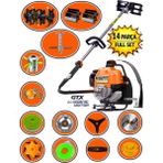 Eısenn German 14 In 1 Ech 950 Dream Sırt Tipi Çim Ot Çalı Tırpanı Çapa Aparatı Akrobat