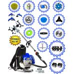 Eısenn German 14 In 1 Gtx 900 Series 20 Hp Varna Seri Sırt Tipi Çim Ot Tırpanı Akrobat Çapa Aparatı