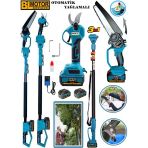 Eisenn German Blue 3 Lü Budama Set Brussles Motor Yağ Pompalı Zincirli Dal Kesme + Budama Makası + Teleskop