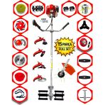 Eısenn German Et-900 15 Pcs Ful Set Yan Tipi Benzinli Tırpan+Toprak Eşeleme +Akrobat Çapa Roket Başlık
