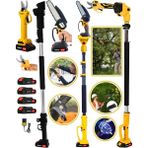Eisenn Germany 2400 Wf Kömürsüz Motor Yellow 4 Adet Super Akülü Bağ Makası+Dal Budama+2.7 mt Teleskop Hediye